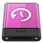 Pink Time Machine W Icon 48x48 png